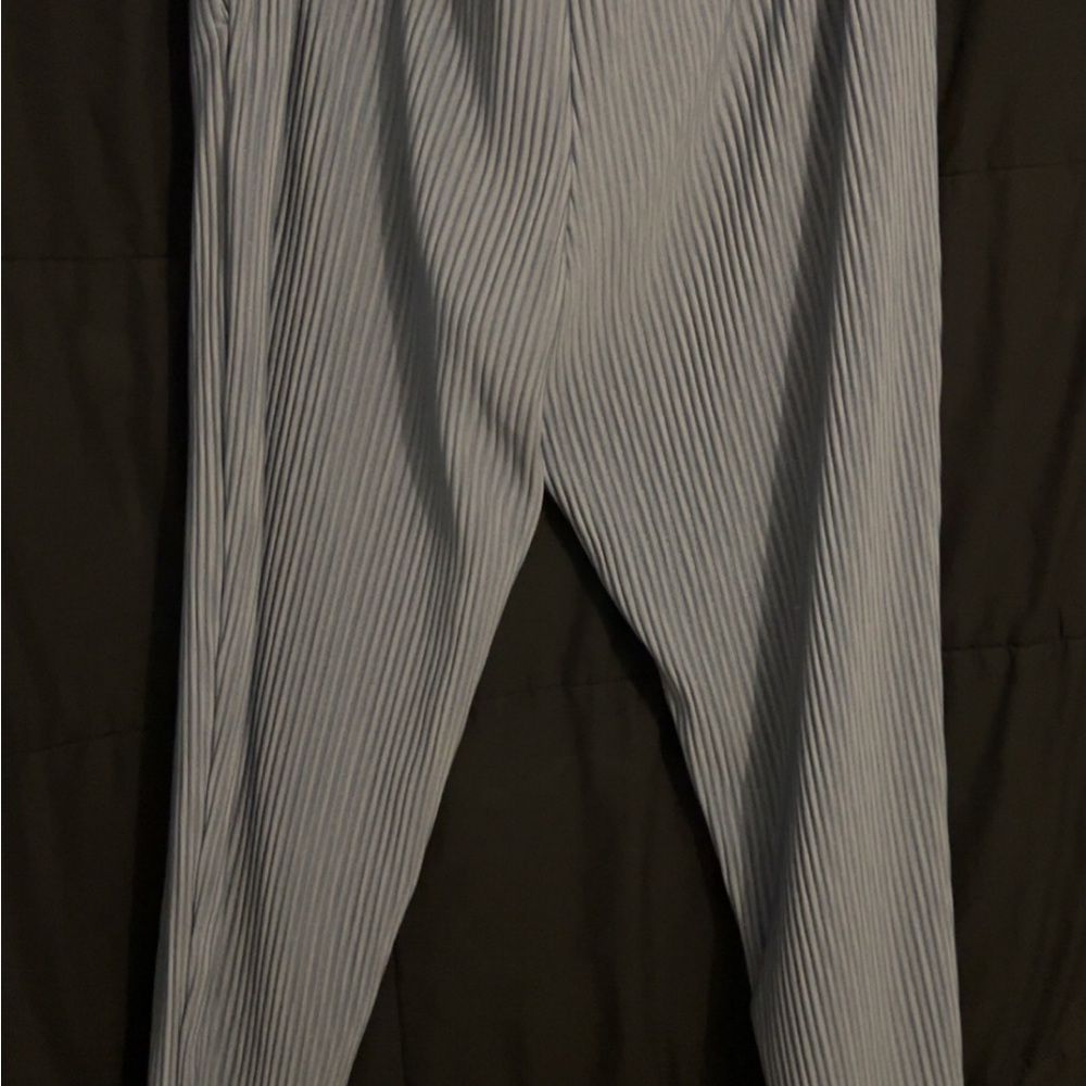 Zara Gray Dress Pants with Pinstripes